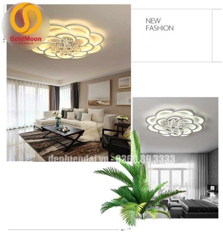 Đèn mâm ốp trần hiện đại 1067-16 3