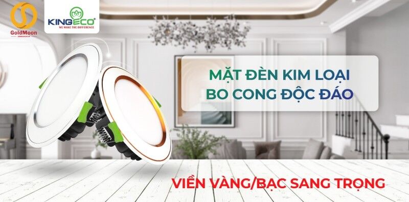 Đèn Led Âm Trần Mặt Cong Đơn Sắc 7W/90 2