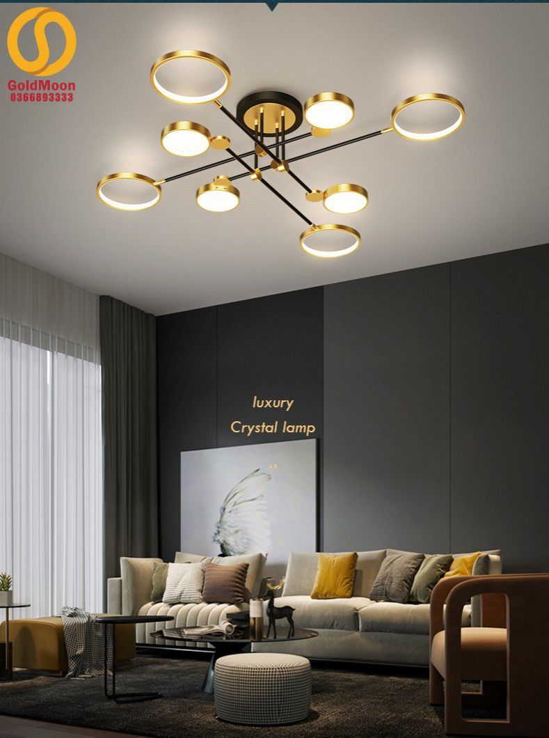 Đèn mâm ốp trần hiện đại 18006-8T-V 4