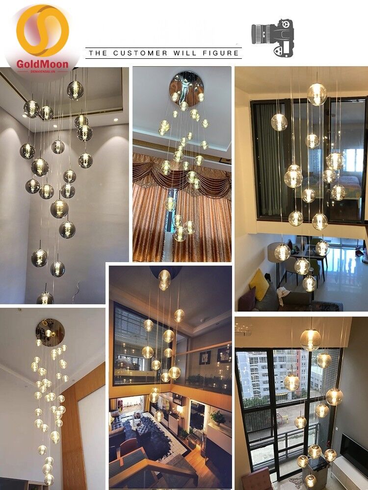 Đèn thả thông tầng hiện đại 3908 4