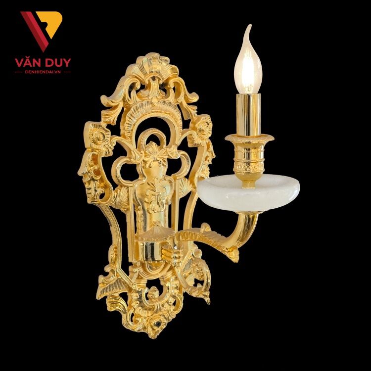 Đèn tường nến đồng đá 24K 4241T1 2