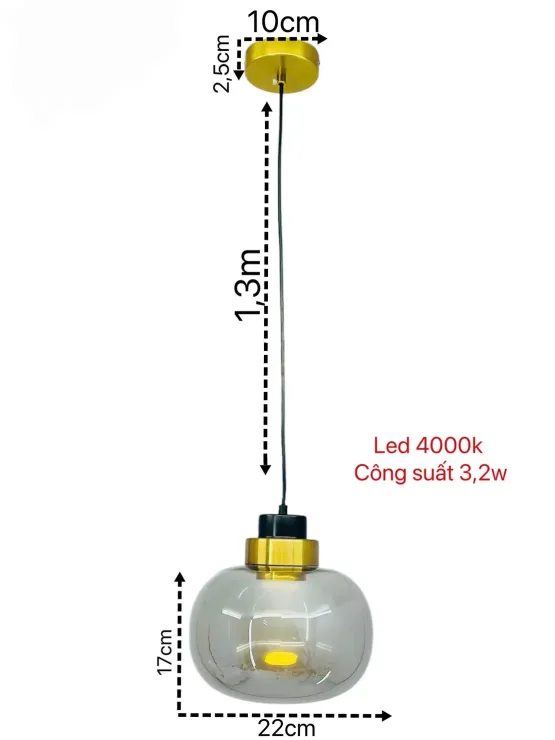 Img 1744098335605 1744431947195 - Khám phá Đèn thả thủy tinh GoldMoon GMTT48, lý tưởng cho mọi không gian sống!